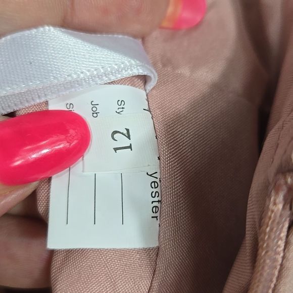 Girls Fairy Renaissance Maxi Dress Embroidered Pink Ruffled Hem Formal Dressy - Picture 8 of 11